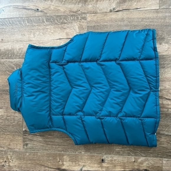 Vintage Columbia Blue Reversible Down Puffer Vest Size Small - Picture 4 of 8
